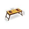Khamma Ghanni Solid Wood Bookshelf and Serving Tray In Multicolour