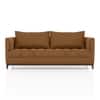 Florence Premium 3 Seater Fabric Sofa in Ochre velvet Colour