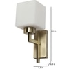 Eliante Modern Wall Lights Mild Steel & Fabric Material Antique & White Finish