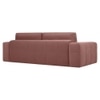 Riyab 3 Seater Fold Out Sofa Cum Bed In Pink Colour