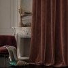 Stoa Paris Velvet Long Door Curtains, Premium Dim-Out Curtain for Pack of 1, Date Night - Caramel Caress