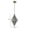 Eliante Emira Gold Iron Hanging Light With E27 Holder In Gold Colour
