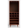 Avalon Solid Wood Bar Cabinet in Teak Finish