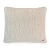 Nile Ivory Cotton Knitted Decorative Cushion Cover 16 x 16 Inches