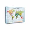 Truss Blue World Map Canvas Wall Prints Canvas Wall Prints Set of 2 Multicolor Matte