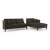 Lewis Sectional Sofa (Colour : Graphite Grey, Cushion : Soft, Seater : Right Aligned 3 Seater + Right Aligned Chaise)