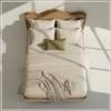 Solara Wave Luxe King Size Bed in velvet With Oak wood Frame & Hydraulic Storage