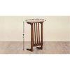 Aster Solid Wood Side Table in  Natural Finish