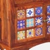 Rangrez Three Door Sheesham Wood Sideboard in Honey Oak Finish