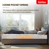 KURLON Supernova, 3 Zone Pocket Spring, Medium-Firm 6 inch Single High Density (HD) Foam Mattress (L x W: 75 inch x 35 inch)
