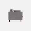 Tharoli Velvet 2 Seater Sofa in Grey Colour