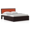 Florence Solid Wood King Size Drawer Storage Bed In Mahogany Finish