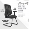 Kepler Brooks Marvel Visitor Chair in Black Colour