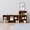 Hexa Engineered Wood Bookshelf Multipurpose Storage Rack in Giant Wood Colour