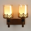 Eliante Modern Wall Lights Mild Steel & Glass Material Antique & Champaign Finish