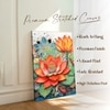 Abstract Colorful Lotus Canvas Wall Art 22 x 34 Inch