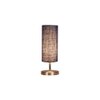 Blue Jute table lamp with Steel Base -52