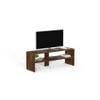Oliver Engineering Wood Wall Mount TV Entertainment Unit Set Top Box Stand/TV Cabinet with Shelves for Books & Decor Display Unit Bed Living Room Upto 42 inches (Brown Maple)
