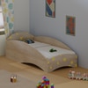 Loopy Loop Toddler Bed in Oak and Yellow