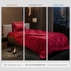 Stoa Paris Comforter for Single Bed, 300TC Satin Comforters in Flirty Red