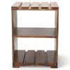 Arista Sheesham Wood Bedside Table in Teak Finish