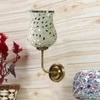 Devansh Metal Electric Wall Light in Gold Colour with Multicolor Shade Count of 1 Light