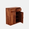 Mars Solid Wood Shoe Rack in Natural Finish