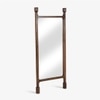 Nivah Solid Wood Floor Mirror in Brown Colour