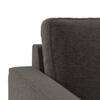 Apollo Compact 1 Seater Fabric Sofa in Smoke Colour