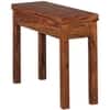 Wadsworth Shesham Wood Console Table in Honey Oak Finish With 2 Drawer