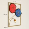 W-Pori Abstract Metal Wall Decor in Multicolor Set of 1
