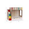 Pinwheels Bunk Bed with Storage in Oak Colour BKBB040