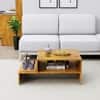 Hexa Engineered Wood Modern Center Table For Living Room In Giant Wood