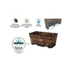 VegTrug Wooden Trough Planter 90cm Burnt Oak