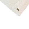Kennedy Ivory Cotton Knitted Decorative Cushion Cover 12 x 20 Inches
