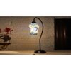 Multicolor Mosaic Glass Curvy Table lamp with Iron Base (EN30)