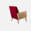 Evant Ratan Accent Chair in Maroon Colour