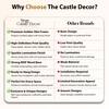 The Castle Decor Luxury Minimalist Botanical Wall Art Set of 2 19x27 Inch