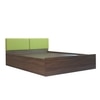 Nadi Engineered Wood Queen  Size Bed With Box Storage (Walnut Finish)
