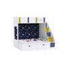 Pattern Dreams Bunk Bed with Storage in White Colour BKBB018