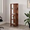 DCanape Epilogue Engineering Wood Book Shelf Dark Acacia Finish