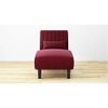 Fiest Velvet Chaise Launger in Maroon Colour