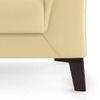 Weston 3 Seater Half Leather Sofa in Cream Colour