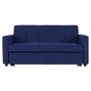 Medas 3 Seater Pull Out Sofa cum Bed  in Navy Blue Colour