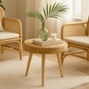 Hyancith  Outdoor Coffee Table In Natural Finish