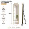 The Artment Vista Gold Arch Frame Unbreakable Floor Mirror For Home (155 X 45 CM)