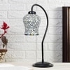Multicolor Mosaic Glass Curvy Table lamp with Iron Base (EN29)