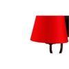 Hether Red Fabric Wall Light