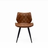 Garden Metal Dining Chair in Brown Colour