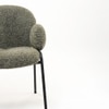 Tezzo Fabric Dining Chair in Green Colour